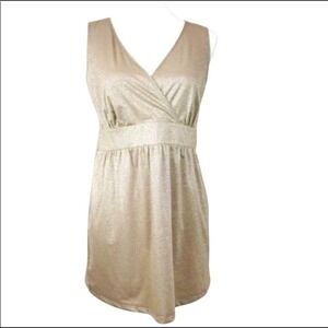 Madison Studio Shimmer Metallic V-neck Tank Top